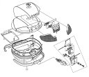 Z645R プッシュボタン(赤)(E230補修品) GIVI(ジビ)