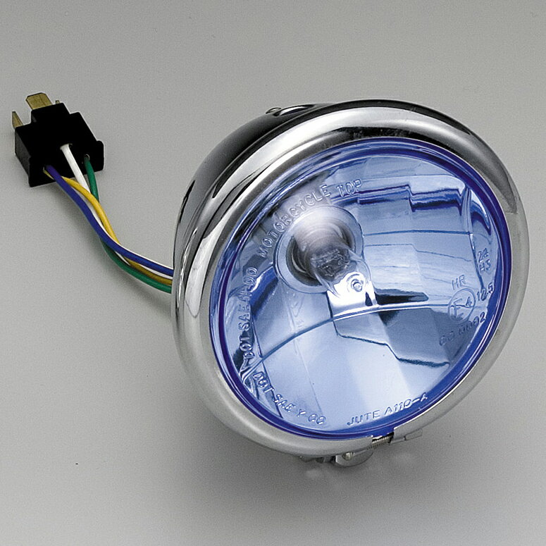 マグナ50（MAGNA FIFTY） 4.5ベーツタイプヘッドライトキット マルチリフレクター・ブルー HURRICANE（ハリケーン）