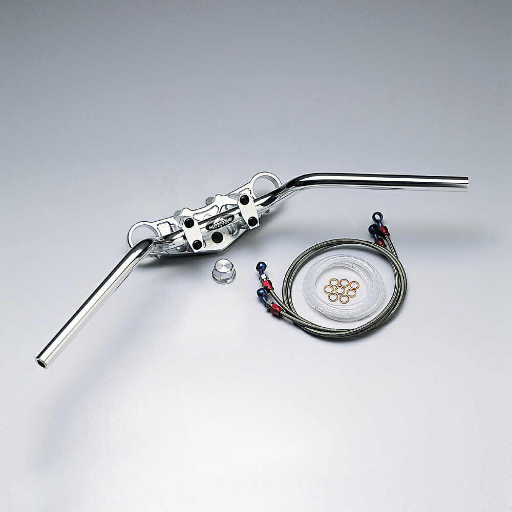 GPZ900R（〜89年 〜A6） バーハンドルキット（ジュラルミンコンチ4型）ブレーキホース マスター〜ジョ..