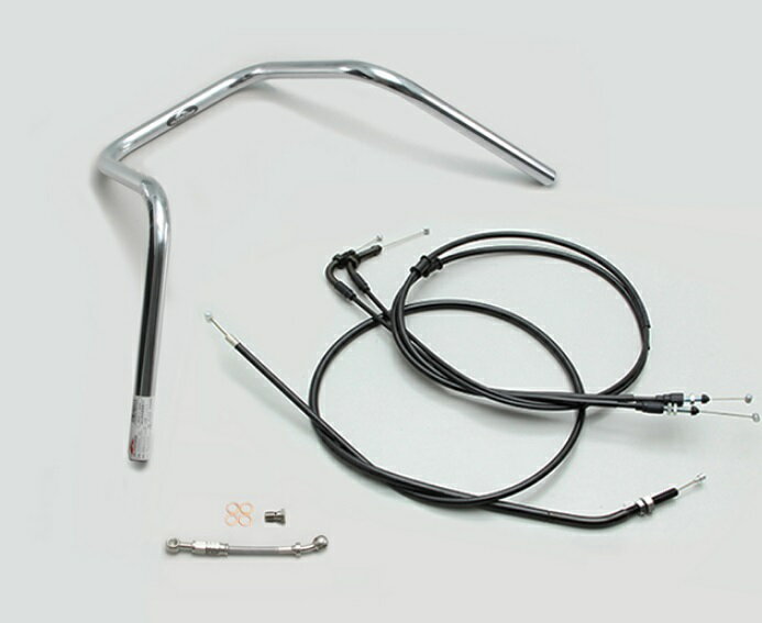 モンキー125ABS（2BJ-JB02） 300エイプハンガー3型 ハンドルセット HURRICANE（ハリケーン）