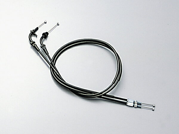 グラストラッカー・ビッグボーイ（〜08年 キャブ車） スロットルワイヤーW ブラック 150mmロング HURRICANE（ハリケーン）