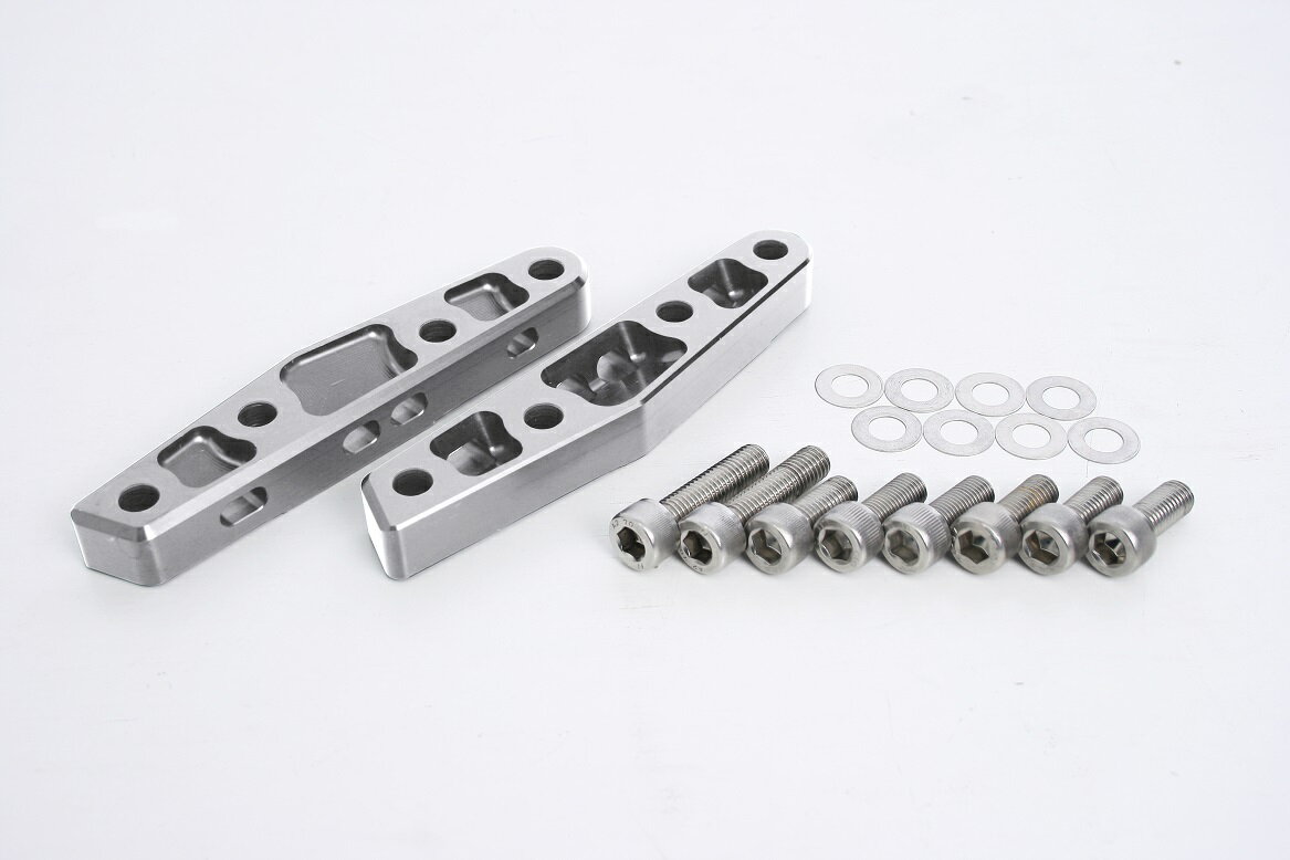 ゼファー1100（ZEPHYR） AH1フォーク用 アキシャルキャリパーサポート（brembo 40mm＆320mm） シルバー ハイパープロ（HYPER PRO）