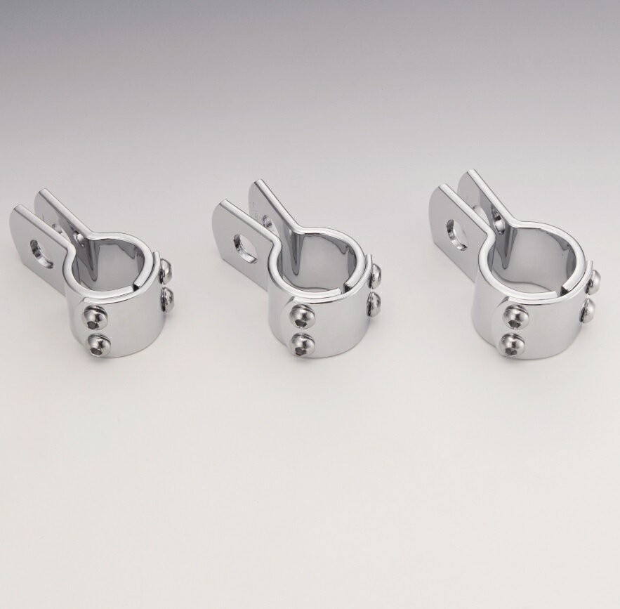 3ピースクランプ クランプ径25.4mm メッキ KIJIMA（キジマ）