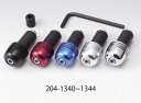 バーエンドキャップ アルミ(汎用タイプ) ビッグヘッド ブラック 2個セット KIJIMA(キジマ)