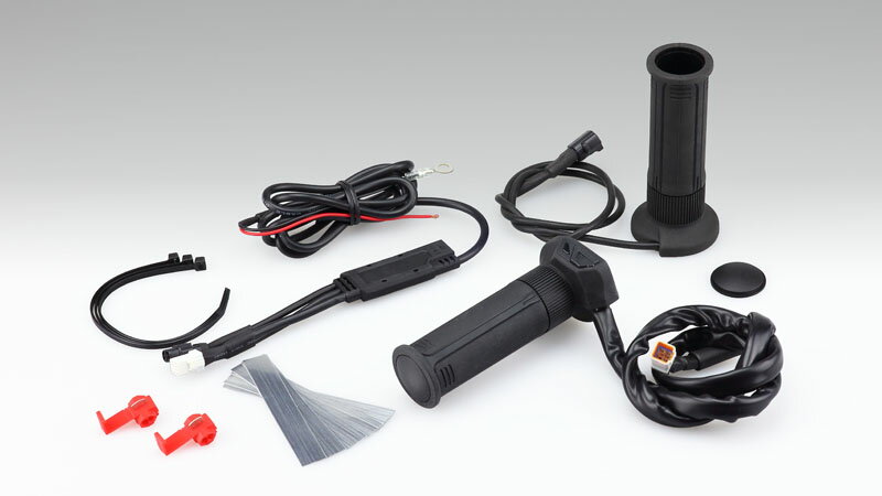 グリップヒーター GH07 標準グリップ（22.2mm）　全長115mm　スイッチ一体タイプ KIJIMA（キジマ）