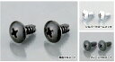 ウインカー&ボディ用ビス(十字穴付/トラス/2種タッピング) M4(シルバークロームメッキ/2種溝付) 16mm KITACO(キタコ)