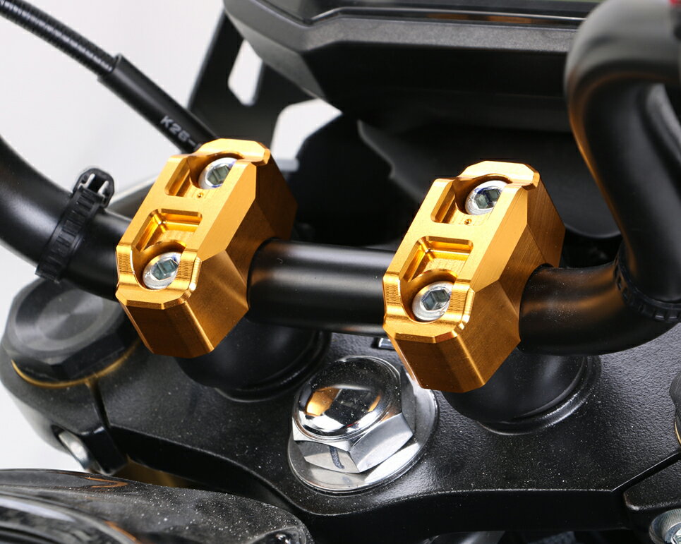 PCX150（KF12/KF18/KF30） ハンドルアッパーホルダー type3 ゴールド KITACO（キタコ）