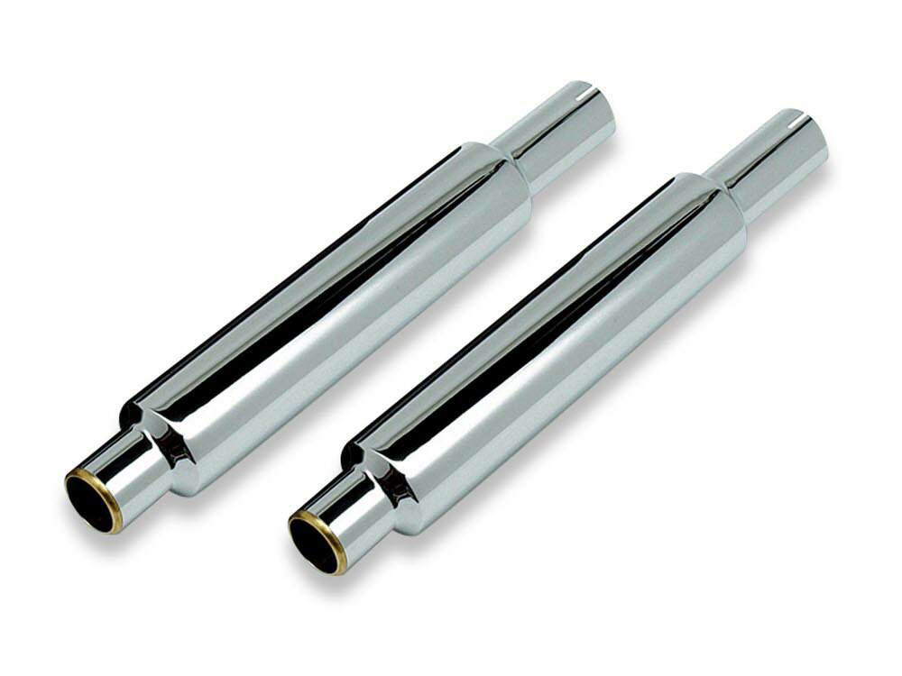 ブラス シガースリップオンマフラー クロームメッキ/バフエンド モーターステージ（MOTOR STAGE） FLSTN/FLSTSB/FLS/FLSS（07年～）