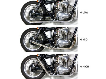 W650 BERRYBADS トランペット/ストレート フルエキゾースト LOW MOTORROCK（モーターロック）