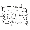 【適合車種】車種汎用※車種汎用品のため特定車両への適合は確認ができておりません。※車種汎用品のため特定車両への適合は確認ができておりません。グッズスタッフも愛用!荷物の持ち運びに超便利です!積荷固定用のカーゴネット。フック6個付きで荷物をしっかり固定してくれます!サイズ約300mm×430mm内容物本体×1【商品名】カーゴネット 12×17インチ【商品番号】M13-78-60550【メーカー】GOODS（モーターガレージグッズ）【適合車種】車種汎用
