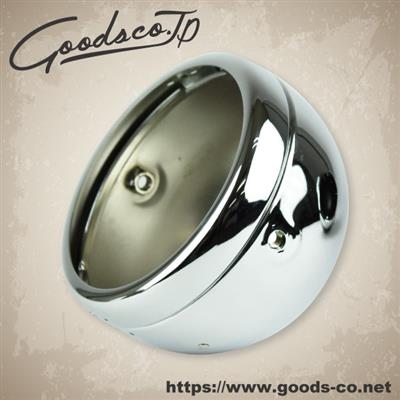5-3/4インチ ルーカスタイプヘッドライトケース クローム GOODS（モーターガレージグッズ）(2)