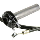 W400 AMALスロットルホルダー ブラック&ワイヤー(アウター1300mm) GOODS(モーターガレージグッズ)