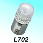 L700シリーズ集光タイプLEDバルブ オレンジ 12v- ピン式口金 BA9S 型 0.25w 全長24mm M＆H（マツシマ）