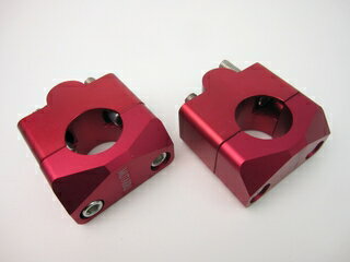GROM（グロム） アルミ製 ハンドルクランプ Φ28.6mm レッド MINIMOTO（ミニモト）