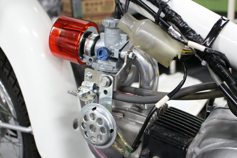 カブ50（CUB） カブ用コック＆ホーン取付けステーセット（コック付属） MINIMOTO（ミニモト） 2