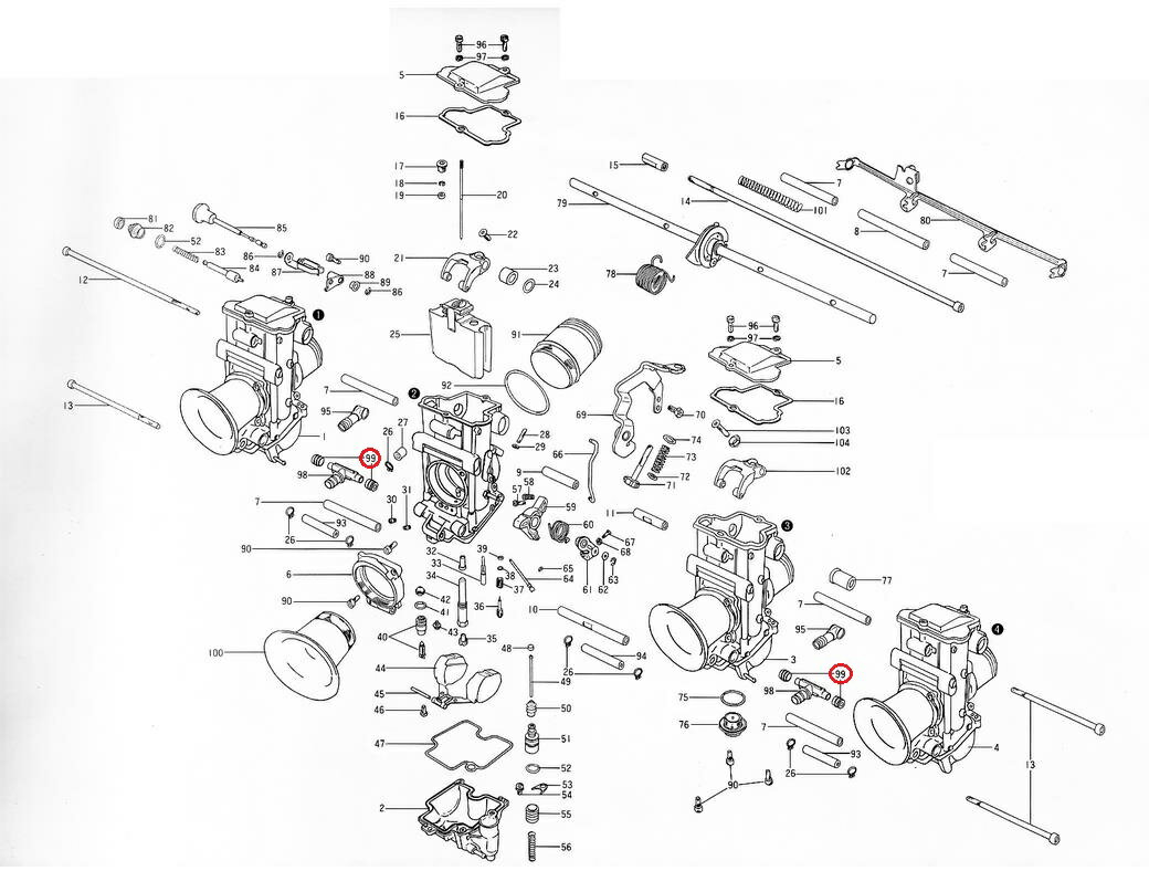 【適合】TMRビッグボディΦ36〜Φ41用、TMRスモールボディΦ28〜Φ35用TMR キャブレターマルチ画像中の番号：99【商品名】シール フューエルニップル【商品番号】M9-N198006【メーカー】MIKUNI（ミクニ）【適合】TMRビッグボディΦ36〜Φ41用、TMRスモールボディΦ28〜Φ35用