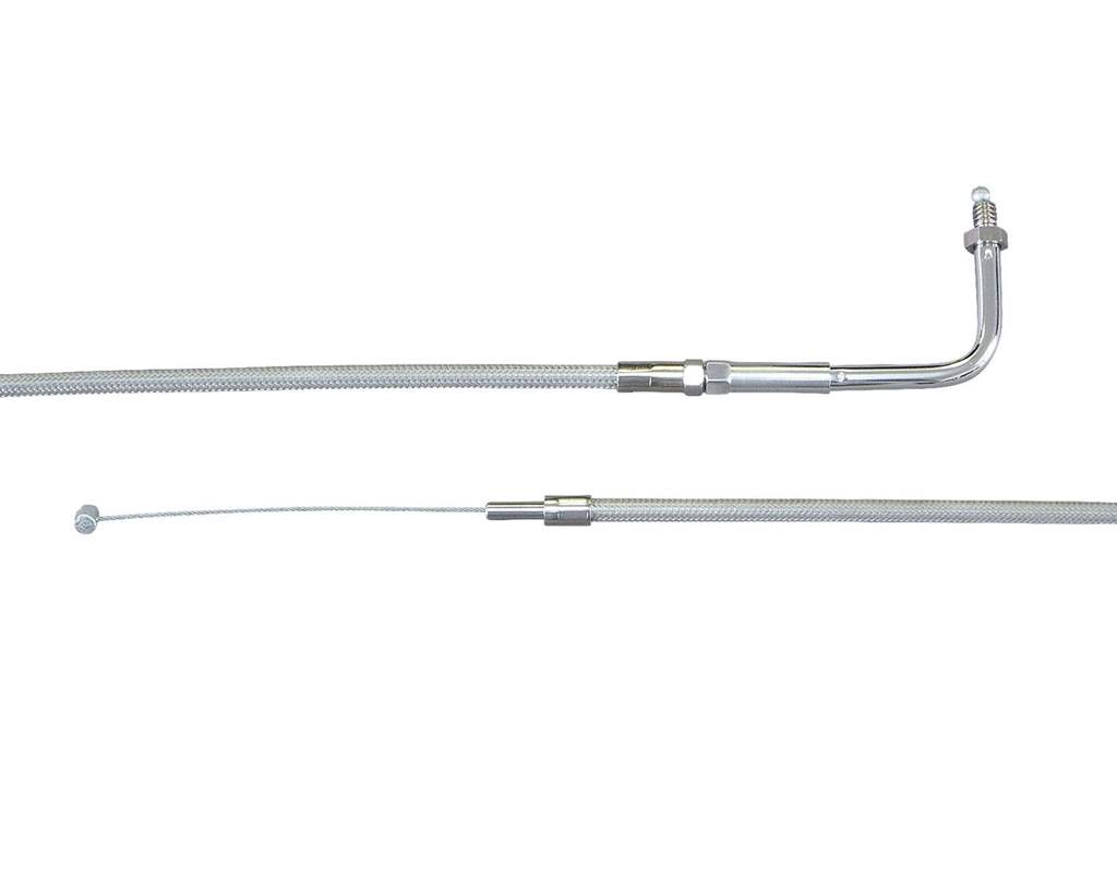 29in シングルスロットルケーブル 90° ステンメッシュ BT・XL用 NEO FACTORY（ネオファクトリー）