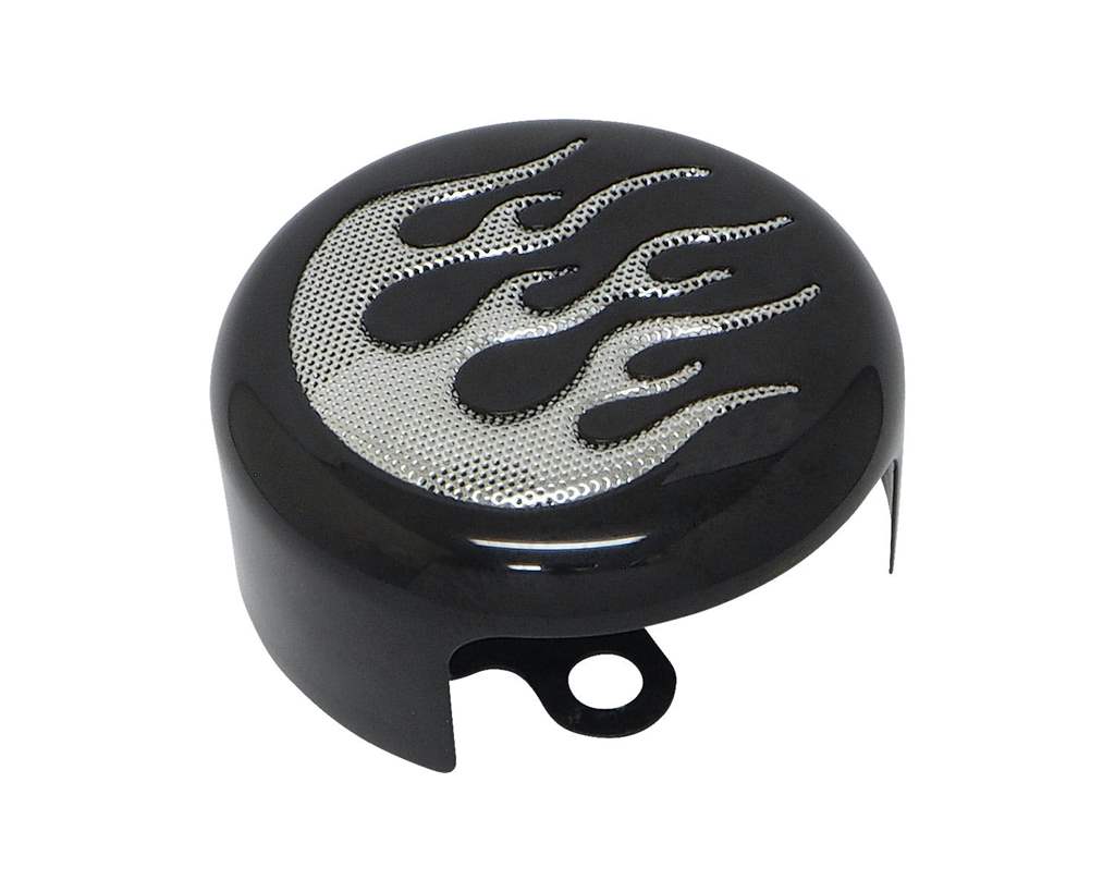 ラウンドフレイムホーンカバー ブラック NEO FACTORY（ネオファクトリー）