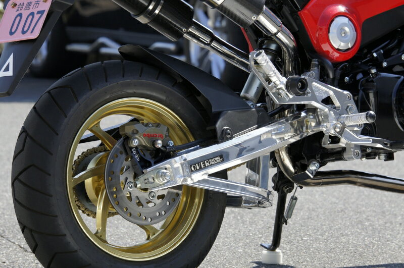 GROM（グロム） スイングアーム OVタイプ スタビ付/5cmロング OVER（オーバーレーシング）