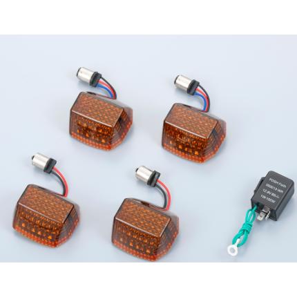 ZRX400 ウインカーLEDコンバージョンキット 一台分車種専用キット アンバーレンズ POSH（ポッシュ）