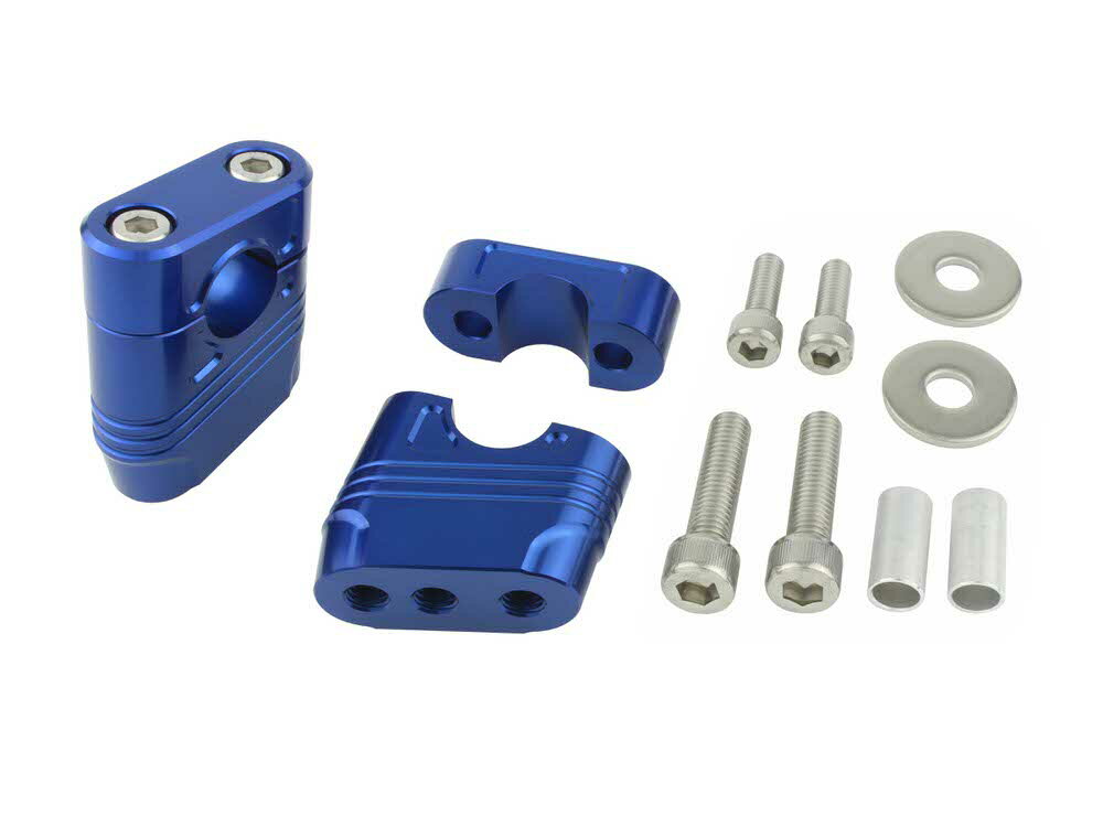 HONDA - GROM（グロム）13〜15年 マッスルポジションブラケット ブルー POSH（ポッシュ）