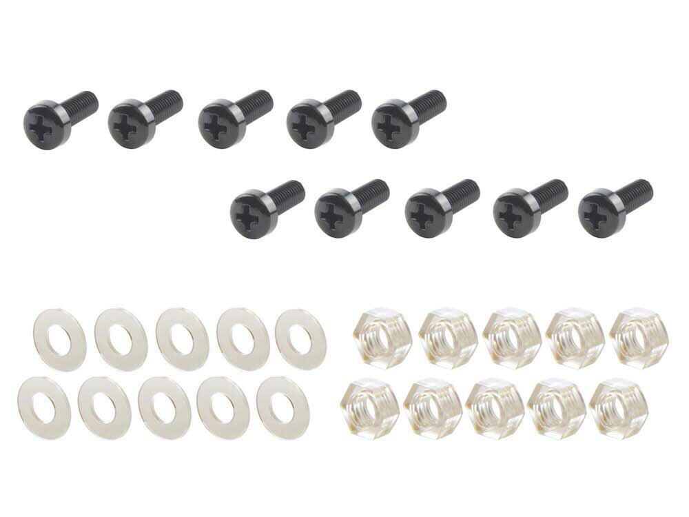 ポリカーボネイトスクリーンビス ブラック M5×15mm POSH（ポッシュ）