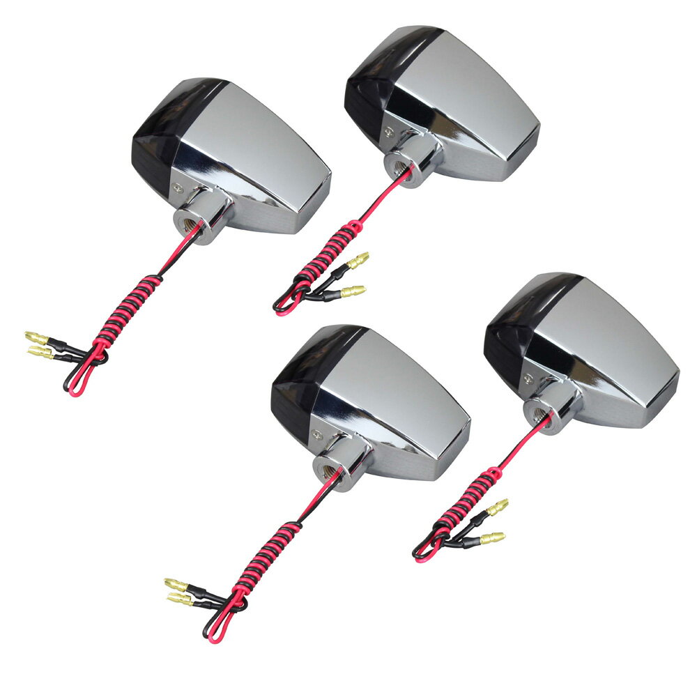 ZRX1200R（01〜03年） ボルトオンLEDウインカーキット メッキ/スモーク ZRタイプ（クリスタルカットレンズ） POSH（ポッシュ）