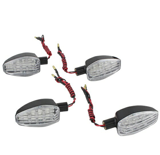 GSX400インパルス（99年〜） ライトウエイトLEDウインカー ブラック/クリアレンズ POSH（ポッシュ）