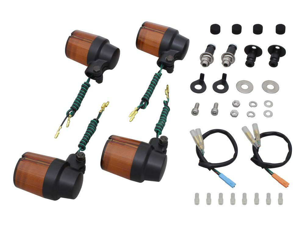 CB1100/EX（14〜15年） スーパーバイクタイプウインカーセット ブラックボディ/オレンジレンズ POSH（ポッシュ）