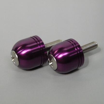 ホンダ車用バーエンド（ボルト径6mm/外径Φ22mm） ブルーベリー POSH（ポッシュ）