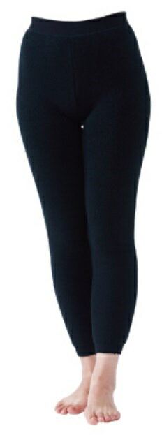 モチハダあったかレギンス女性用 ブラック Mサイズ ラフアンドロード（Rough＆Road）