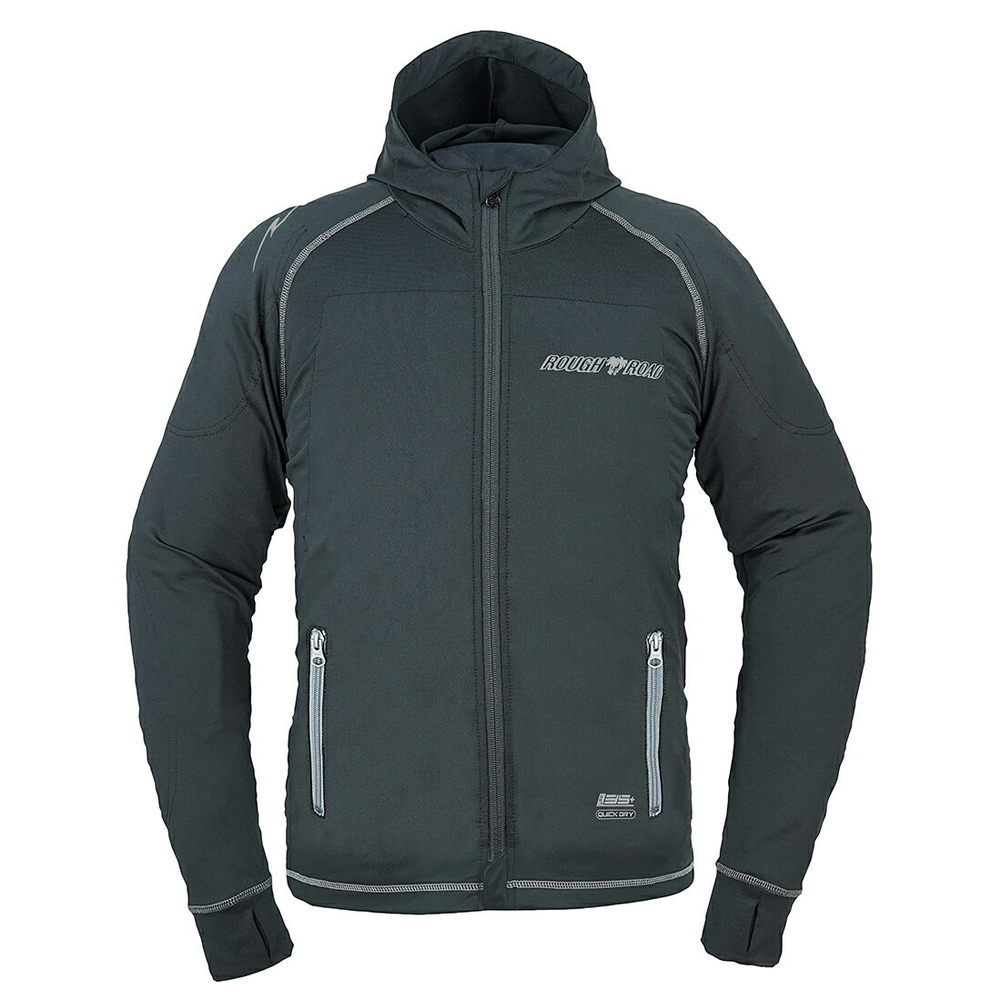 RR7557AP アーマーフーディー エアスルーパッドセット ブラック XLサイズ ラフアンドロード（Rough＆Road）(2)