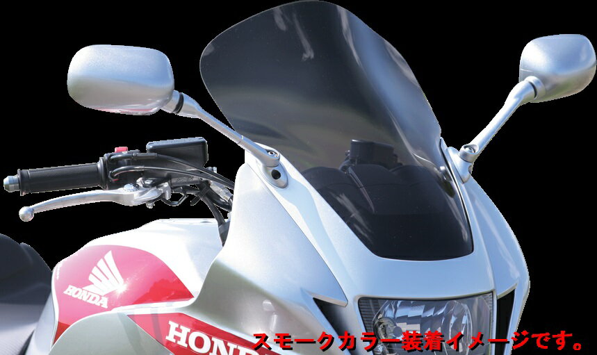 【適合車種】CB1300 SUPER BOL DOR【適合型式】SC54【適合年式】2005〜13年※装着画像はスモークカラー装着イメージです。実際の商品仕様とは異なります。key：スクリーンzero320869※装着画像はスモークカラー装着イメージです。実際の商品仕様とは異なります。CB1300スーパーボルドールのためだけに、アールズギア代表樋渡氏が時間をかけて作り上げたアールズ・ギアオリジナルスクリーンです。ノーマル(SB)より高さを110mm延長し、トップの幅も広げています。絶妙な曲線が走行時の風を見事に清流し、高速走行時の風を大幅に軽減し、疲れにくく快適なライディングを実現します。CB1300ST、CB400SBにも装着可能です。【商品名】ワイバンエアロコンフォートスクリーン クリア【商品番号】R15-AH07-00CL【メーカー】r's gear（アールズギア）【車種メーカー】HONDA（ホンダ）【適合車種】CB1300 SUPER BOL DOR【適合型式】SC54【適合年式】2005〜13年