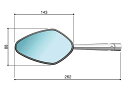 BS305A ミラー Veloce L SPORTwith integrated indicator light シルバー rizoma（リゾマ） 2