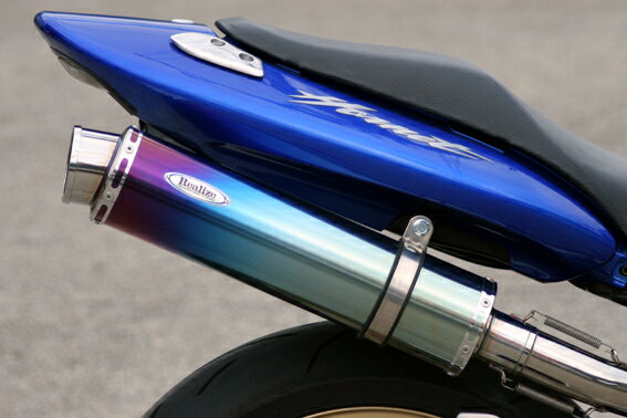 ホーネット250（HORNET）MC31 Aria チタンサイレンサー TypeS（スラッシュエンド）スリップオン リアライズレーシング（RealizeRacing）