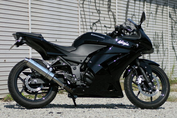 Ninja250R（ニンジャ） Aria ステンレスサイレンサー TypeC（カールエンド）スリップオン リアライズレーシング（RealizeRacing）