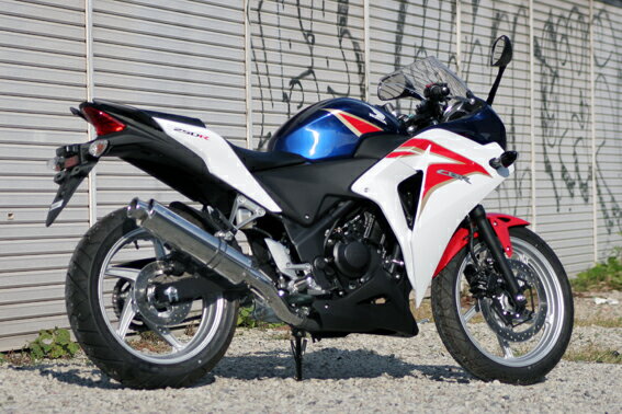CBR250R Aria ステンレスサイレンサー TypeS（スラッシュエンド）スリップオン リアライズレーシング（RealizeRacing）