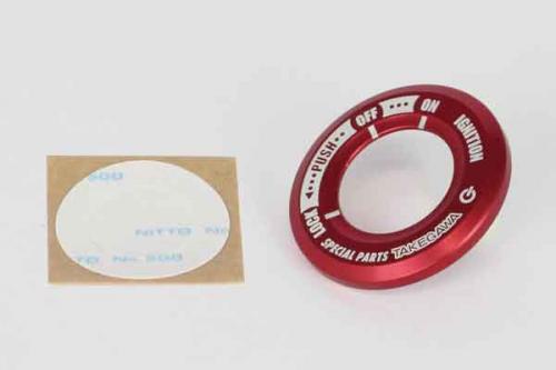 GROM（グロム）JC61/JC75/JC92 メインスイッチカバー（レッド） SP武川（TAKEGAWA）