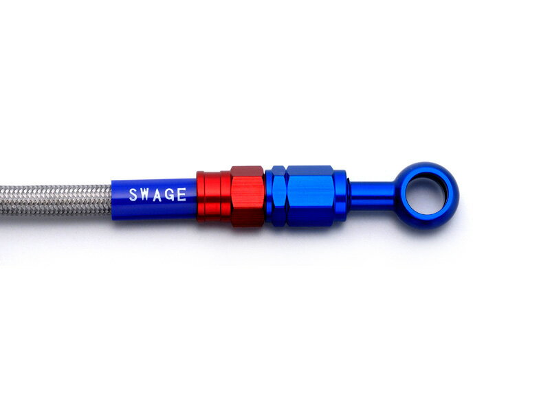 リアブレーキホースキット レッド・ブルー/クリアホース スウェッジライン（SWAGE-LINE） GSX250R（17年）