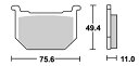 GSX750E ストリート（セラミック）ブレーキパッド フロント用 533HF SBS（エスビーエス）