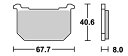 Z750FX-3 ストリート（セラミック）ブレーキパッド フロント用 539HF SBS（エスビーエス）