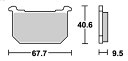 Z400GP（82年） ストリート（セラミック）ブレーキパッド リア用 540HF SBS（エスビーエス）