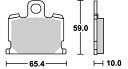 RZ250（82年） ストリート（セラミック）ブレーキパッド フロント用 547HF SBS（エスビーエス）