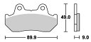 GB250（クラブマン） ストリート（セラミック）ブレーキパッド フロント用 572HF SBS（エスビーエス）