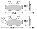 YZ125 オフロード（シンター）ブレーキパッド フロント用 611SI SBS（エスビーエス）