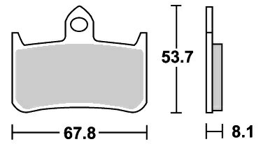 VFR750R（87年～） レーシング（デュアルカーボン）ブレーキパッド フロント用 622DC SBS（エスビーエス）