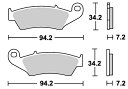 XR250/BAJA/モタード レーシングオフロード（シンター）ブレーキパッド フロント用 694RSI SBS（エスビーエス）