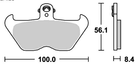 BMW R1100RT（95年～） ストリート（セラミック）ブレーキパッド フロント用 703HF SBS（エスビーエス）