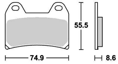 XJR1200/R（95～96年） ストリートエクセル（シンター）ブレーキパッド フロント用 706HS SBS（エスビーエス）