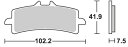 DUCATI 1199 Panigale レーシング（デュアルカーボン）ブレーキパッド フロント用 841DC SBS（エスビーエス）